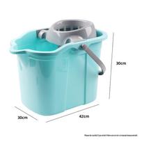 Wutuo Rolling Mop Bucket with Spin Wringer šviesiai mėlyna spalva