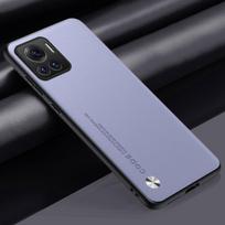 Prabangus PU odinis dėklas Motorola Edge 30 Ultra galiniam dangteliui silikoninis pilnos apsaugos telefono dėklas Motorola Moto Edge30 Ultra Moto Edge 30 Ultra šviesiai violetinė spalva