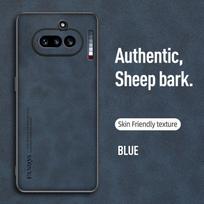 For Nothing Phone 4A Case Luxury PU Leather Phone Case For Nothing Phone4A 5G Back Cover TPU Silicone Shockproof Full Protection Nothing Phone 4A mėlyna