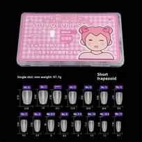 Gifts Ultra Short Matte Nail Tips Waterdrop Almond Shape Thin Seamless False Nails No Trace Artificial Nails