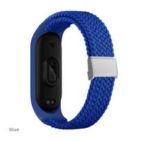 Braided solo loop Strap for Mi band 7 Elastic adjustable metal Nylon bracelet Miband4 miband 5 correa for xiaomi Mi band 4 3 5 6 Mi band 5 6 7