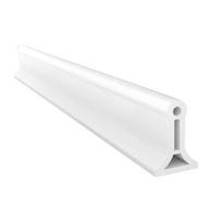 B-Est Bathroom TPE Bendable Water Retaining Strip Shower Water Barrier Highl For Separation Shower Accessories White 2M balta
