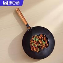 KOBACH 30cm Cast Iron Wok with Pure Titanium Non-Stick Surface