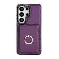 Wallet Case for Samsung Galaxy S26 Ultra/S26 Plus/S26 with Card Holder, 360° Rotating Ring Kickstand, Magnetic Clasp Shockproof For Galaxy S26