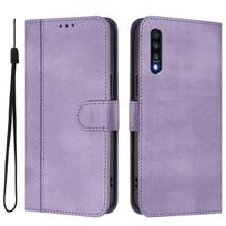 Wallet Case for Samsung Galaxy A70 A50 A40 A30 A21S A20 A10E A06 A42 5G, 3 Card Holder Kickstand [Shockproof TPU Interior Case] For Galaxy A10S violetinė