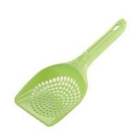 New Durable Cat Litter Shovel Waste Tray Thick Cat Scoop Shovel Cat Sand Toilet Plastic Cleaner Spoons žalia