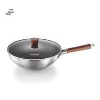 Zhang Xiaoquan 304 Titanium Steel Wok 32cm spalva