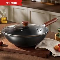 DESLON Fine Iron Non-Coating Wok