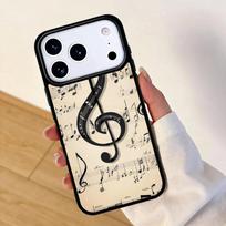 Music Note Musical Treble Clef Mobile Phone Case for IPhone 17 AIR 16pro Max 15 14 13 12 11 Bumper Cover iPhone 13 mini