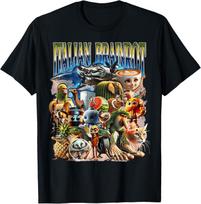 Types of Italian Brainrot Meme Character Hand Drawn for  unisex T-Shirt Mens Womens Tees Top 3XL