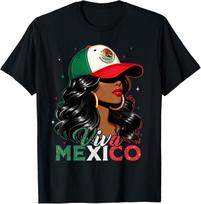 Viva Mexico Mexican Flag Independence Day Shirts Women Girls unisex T-Shirt Mens Womens Tees Top S