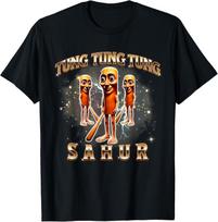 Tung Tung Tung Sahur Italian Brainrot Gen Z Humor Women Men T-Shirt Mens Womens Tees Top 2XL