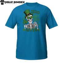 Zero Lucks Given Skeleton T-Shirt Mens Womens Tees Top | Funny St. Patrick’s Day Irish Graphic Tee L