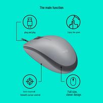 Logitech G M111 Wired Silent Office Mouse