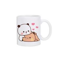 Panda Meškiukas Bubu Dudu Kavos Pieno Puodelis Moka Katė Panda Meškiukų Pora Kalėdinis Puodelis Kawaii Puodeliai Originalūs Puodeliai Nemokamas Pristatymas Gėrimų Indai 300ml