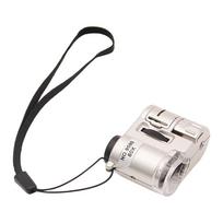 80x 100x Minis Pocket Microscope LED UV Light Portable Magnifier Adjustable Focus Jewelry Fabric Circuit Repair Tool