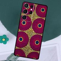 African Wax Fabric Funda For Samsung Galaxy S23 S24 Ultra S8 S9 S10 S22 Plus S20 S21 FE Note 10 20 Ultra Case Galaxy S23