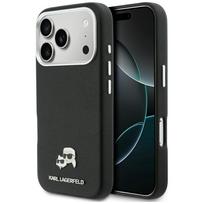 Etui Karl Lagerfeld Karl & Choupette Head Pins Saffiano Magsafe Do Iphone 17 Pro Max Czarny