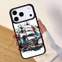 Sailing Pirate Ship Phone Case For Apple iPhone 17 air 16 Pro Max 15 Pro Max 14 13 12 11 Mini Back Cover iPhone 12 mini