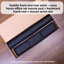 Desk Mat Waterproof PU Mouse Pad Large Mousepad Laptop Non-slip Desk Pad Keyboard Mats Mouse Mat Mouse Wrist Guard Three Pieces 35X70CM