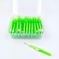 60 Pcs 0.6-1.5mm Interdental Brushes Push-pull Toothbrush PE Oral Hygiene Care  Interdental Cleaning 0.8MM