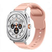 Silicone Strap for Samsung Galaxy Watch 7 Ultra 47mm Sports Breathable Replacement Bracelet for Galaxy Watch Ultra Correa Band Galaxy Ultra 47mm rožinė