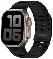 Silicone Strap for Apple Watch Ultra 3/2 49mm 11 10 46mm Sports Magnetic Bracelet Wristband iwatch 9 8 7 6 5 SE 45mm 44mm Correa 44MM-45MM-46MM-49MM juoda