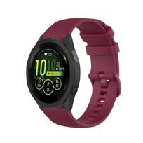 20mm 22mm Soft Silicone Strap for Garmin Forerunner 265 965 165 55 Official Bracelet Wristband Garmin Vivomove Trend Venu 3 Belt Forerunner 265 vyno raudonos spalvos