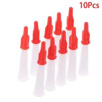 10Pcs Silicone Sealant Nozzle Kit - Re-sealable Mastic Cartridge Spare Nozzle With Screw Cover For Caulking Pipes Tool