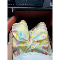 Women's Minimalist Aesthetic Floral Print Lounge Shorts L