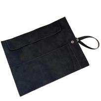 Matte Leather Watch Organizer Case Lightweight Watchband Pouch Watch Band Case  Convenient To Use black-5 slots