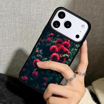 Capa Case for iPhone 17 Air 16 Pro Max 15 Plus 11 13 Mini 14 12 Back Phone Cover Red Rose iPhone17 Pro Max