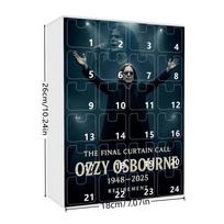 Osbourne Motorcycle Bell Collectors Edition Countdown Calendar With Acrylic Figures For Holiday Decor Style A