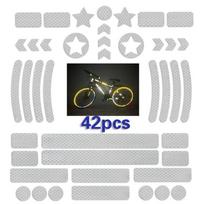 Honeycomb Reflective Stickers For Bicycle And E-Bike High-Visibility Safety Warning Strips Waterproof Sunproof balta