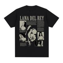 Singer Lana Del Rey Music Album Did You Know That There's A Tunnel Under Ocean Blvd Oversized T-shirt Men Women Fashion T-shirts S įvairiaspalvis