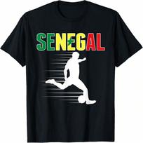 Senegal Soccer Fans Jersey Proud Senegalese Football Lovers T-Shirt(2) S įvairiaspalvis