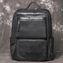 Men'S Cowhide Backpack Leather Business Travel Wear Trolley Case Travel Bag Large Capacity Computer Bag juoda