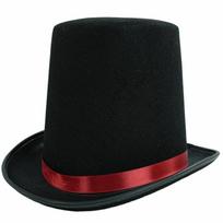 Stage Performance Magician Hat Masquerade Black Jazz Hat Cosplay Felt Cap  Stage Performances D59cm H16cm