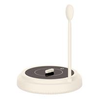 Automatic Electric Milk Coffee Blender with Spoon Mixer Household Magnetic Stirrer  Infant Formula smėlis