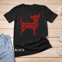 Heart Dog Lover Gifts Chihuahua Puppy Valentines Day T-Shirt Mens Womens Tees Top Unisex T-Shirt Mens Womens Tees Top 3XL