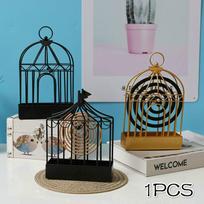 1PCS Metal Mosquito Holder Retro Metal Mosquito Trap Home Accessories Wrought Iron Decorative Frame A juoda