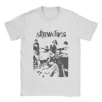 Fashion Slowdive T-Shirts Men Crew Neck Cotton T Shirts Music Short Sleeve Tee Shirt Graphic Tops - M