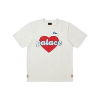 Palace x Evisu 3.0 SS23 Heart Print T-Shirt Unisex Tops White P24EVES003 XXL