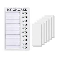Kid Chore Chart Portable Routine Checklist Board for Daily Routine Planning, Schedule Checklist Board with 60 Cardstock 1
