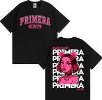 Rapper Omar Courtz Primera Musa World Tour T-shirts Men Women Clothing Fashion Aesthetic T Shirt 100% Cotton Short Sleeve Tshirt S