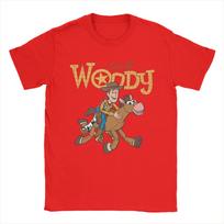 Toy Story Cartoon Group Shot T-Shirt Men Buzz Lightyear Woody Casual Pure Cotton Tees Crewneck Short Sleeve T Shirt Gift Clothes S