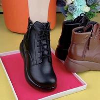 Thick-soled single boots soft leather soft-soled British Martin boots new retro zipper short boots in autumn and winter 35