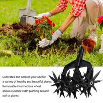 Cultivator Tool, Portable Manual Garden   Soil Dump  for Lawn Reseeding Soil Planting  ing