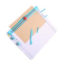 KW-  13095 Paper Trimmer Scoring Board 7 in 1 Craft Paper Cutter Blades Scoring Tool with Paper Folding for Making Photo Scrapbooking Gift Card