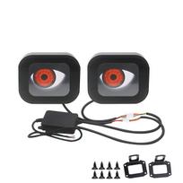12-36V Motorcycle LED Dynamic Pupil Demon Eye Decorative Light With Remote Control 6 Modes Devil Eye Motorbike Retrofit Kits without remote